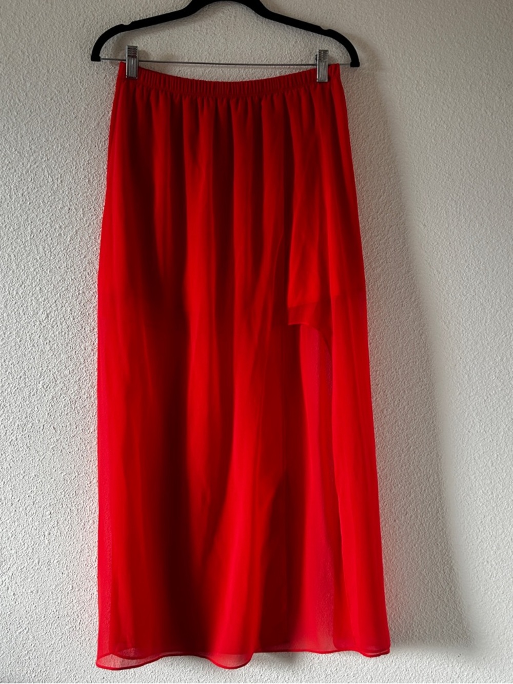 Soprano Soprano Dressy Party Date Chiffon Maxi Skirt Pull On Womens Small
